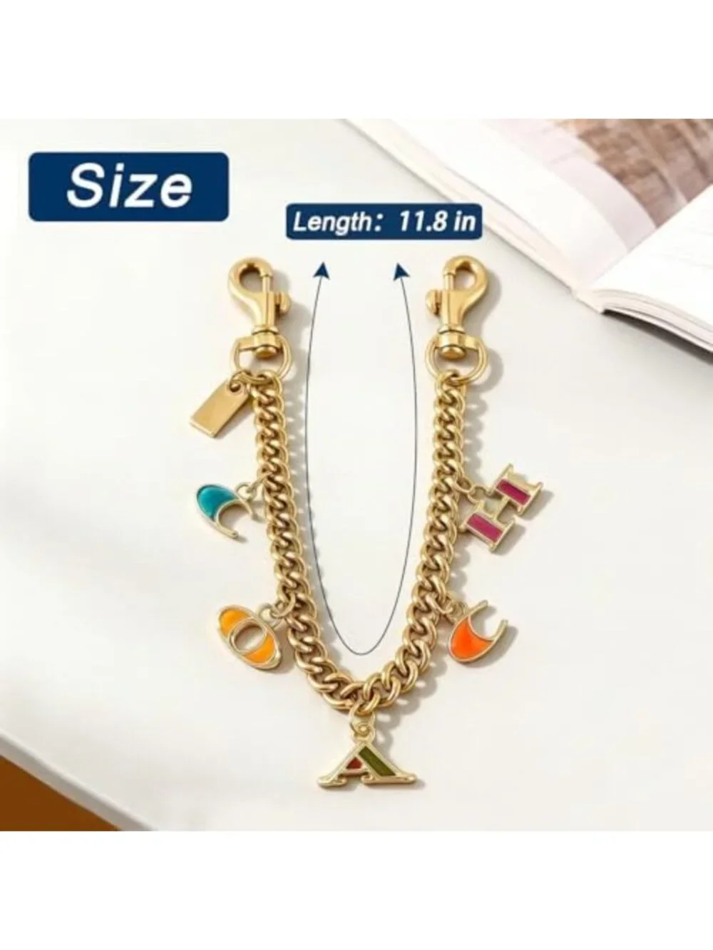 Stylish Bag Charm Keychain | Purse Accessories for Women | Handbag Decor